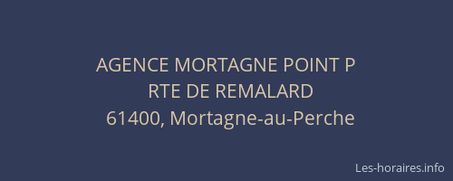 AGENCE MORTAGNE POINT P