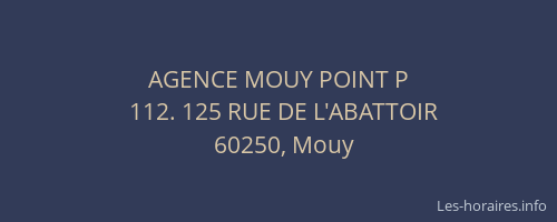 AGENCE MOUY POINT P