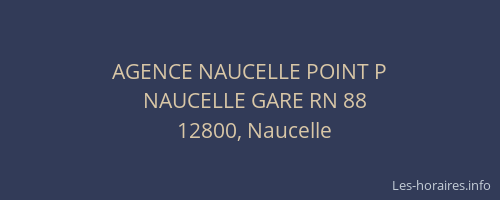 AGENCE NAUCELLE POINT P