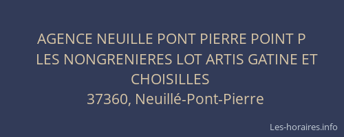 AGENCE NEUILLE PONT PIERRE POINT P