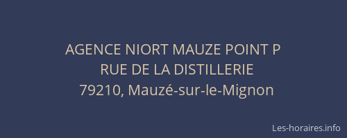 AGENCE NIORT MAUZE POINT P