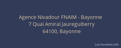 Agence Nivadour FNAIM - Bayonne