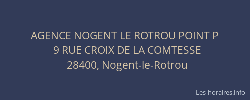 AGENCE NOGENT LE ROTROU POINT P