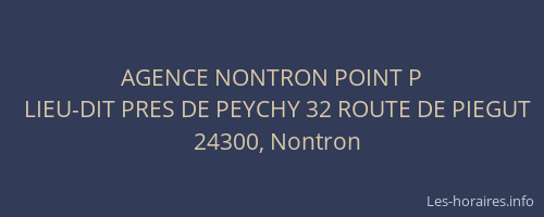 AGENCE NONTRON POINT P