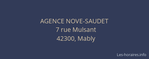 AGENCE NOVE-SAUDET