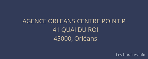 AGENCE ORLEANS CENTRE POINT P