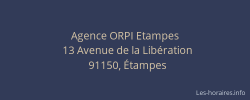 Agence ORPI Etampes