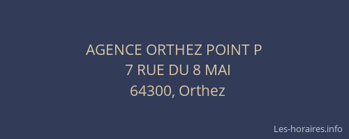 AGENCE ORTHEZ POINT P