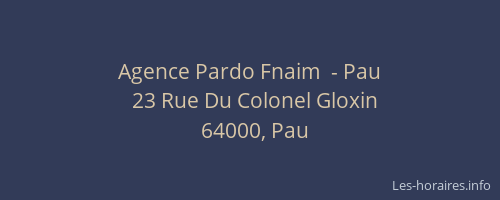 Agence Pardo Fnaim  - Pau