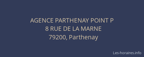 AGENCE PARTHENAY POINT P