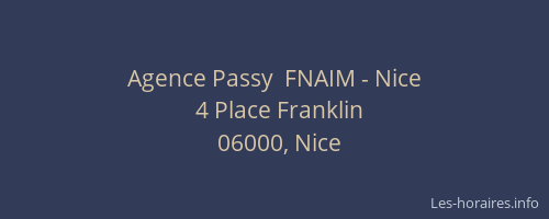 Agence Passy  FNAIM - Nice