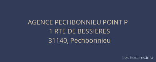 AGENCE PECHBONNIEU POINT P