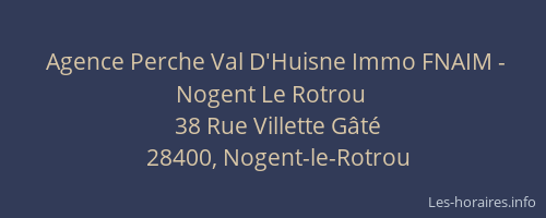 Agence Perche Val D'Huisne Immo FNAIM - Nogent Le Rotrou