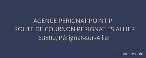 AGENCE PERIGNAT POINT P