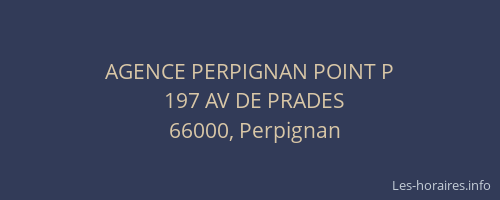 AGENCE PERPIGNAN POINT P