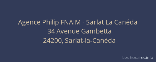 Agence Philip FNAIM - Sarlat La Canéda