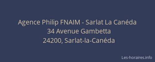 Agence Philip FNAIM - Sarlat La Can&eacute;da