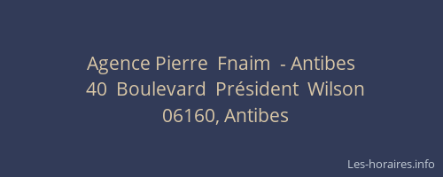 Agence Pierre  Fnaim  - Antibes