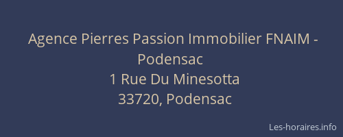 Agence Pierres Passion Immobilier FNAIM - Podensac