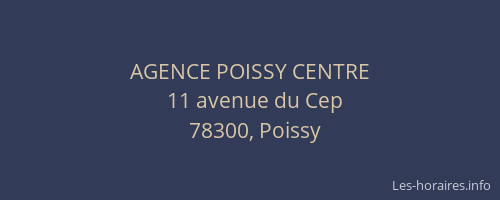 AGENCE POISSY CENTRE