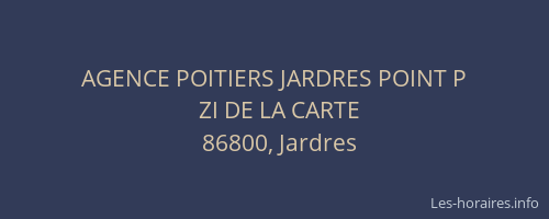 AGENCE POITIERS JARDRES POINT P