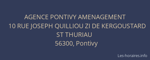 AGENCE PONTIVY AMENAGEMENT