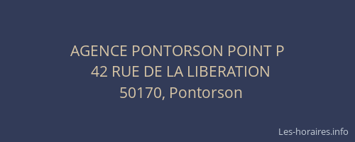 AGENCE PONTORSON POINT P