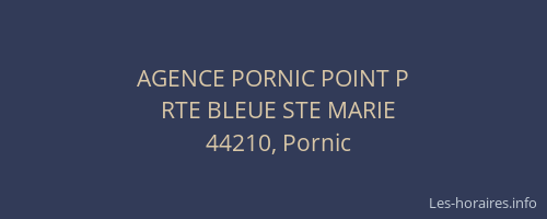 AGENCE PORNIC POINT P