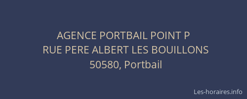 AGENCE PORTBAIL POINT P