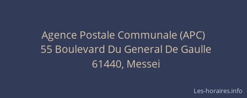 Agence Postale Communale (APC)