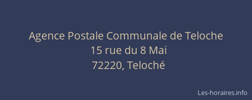 Agence Postale Communale de Teloche
