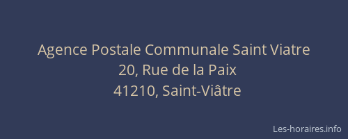 Agence Postale Communale Saint Viatre
