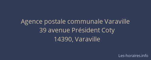 Agence postale communale Varaville