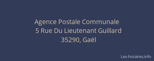 Agence Postale Communale