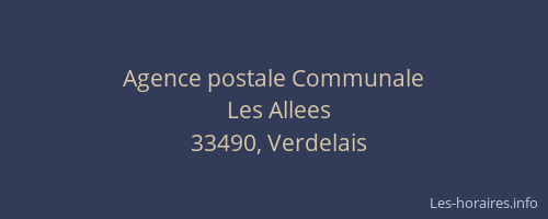 Agence postale Communale