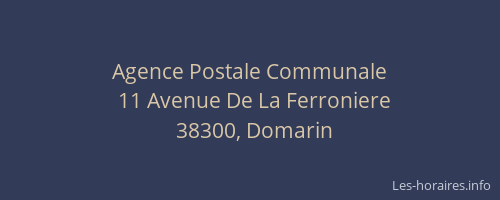 Agence Postale Communale