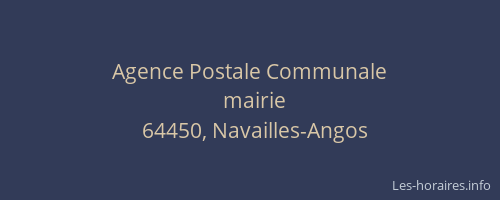 Agence Postale Communale