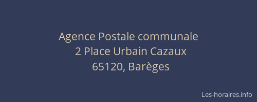 Agence Postale communale