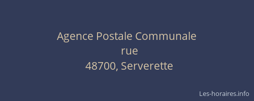 Agence Postale Communale