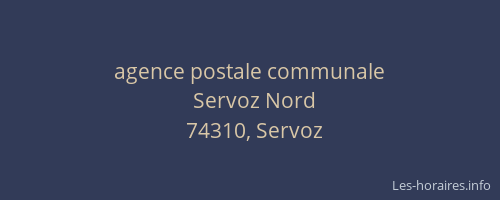 agence postale communale