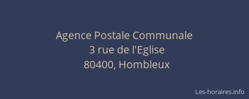 Agence Postale Communale