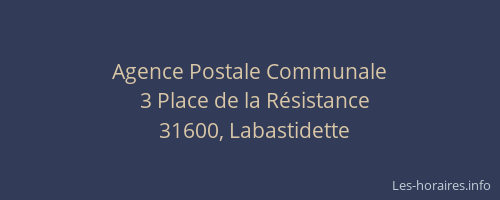 Agence Postale Communale