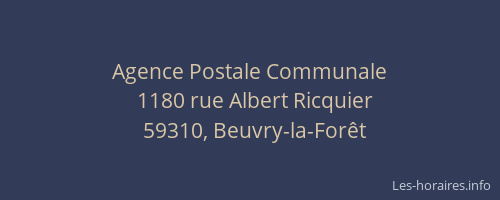 Agence Postale Communale