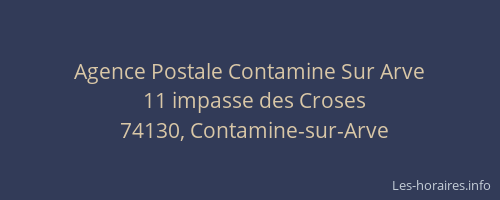Agence Postale Contamine Sur Arve