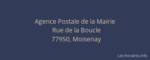 Agence Postale de la Mairie