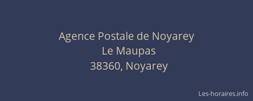 Agence Postale de Noyarey