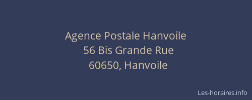 Agence Postale Hanvoile