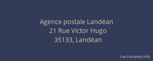 Agence postale Landéan