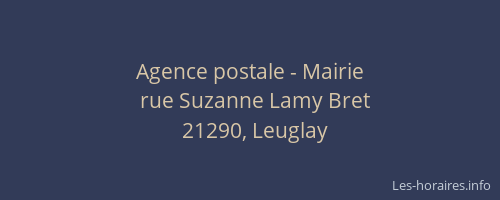Agence postale - Mairie