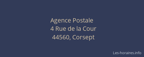 Agence Postale